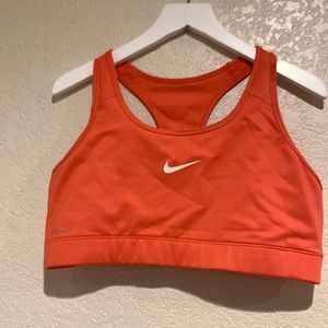 Nike Large Orange Dri-fit sports bra